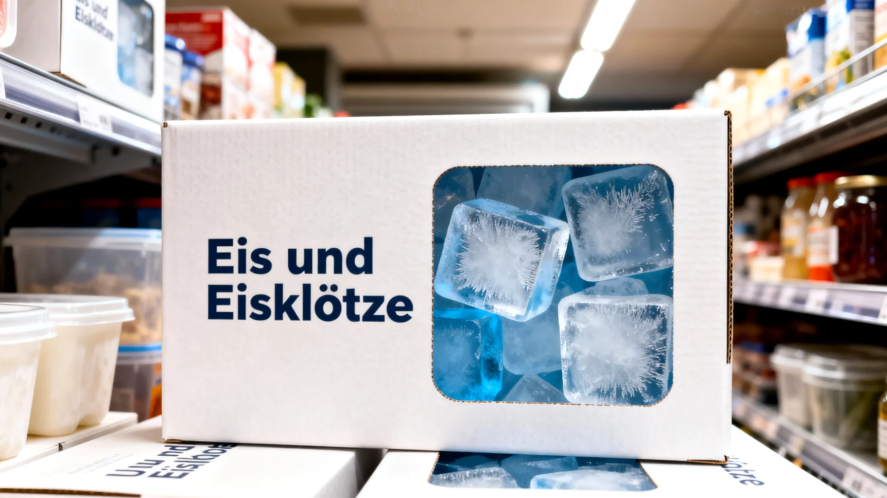 Eis und Eisklötze"