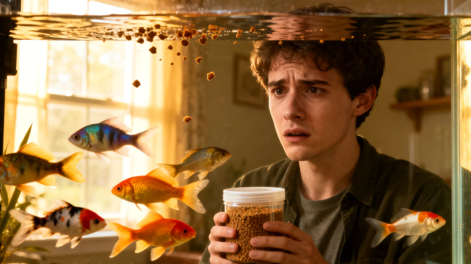 Fische in der Wohnung benötigen eine ausgewogene und artgerechte Ernährung, aber viele Aquarienbesitzer sind unsicher über die richtigen Futtermengen, Fütterungszeiten und Nährstoffzusammensetzung, was zu Überfütterung, Wasserverschmutzung oder Mangelernährung führen kann"