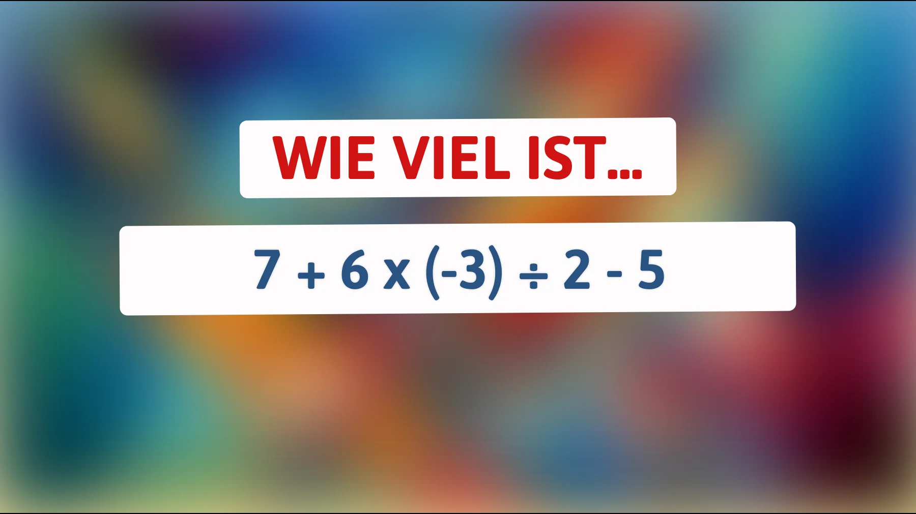 Nur 1% der Menschen können dieses mathematische Rätsel korrekt lösen: Kannst du die richtige Lösung finden?"